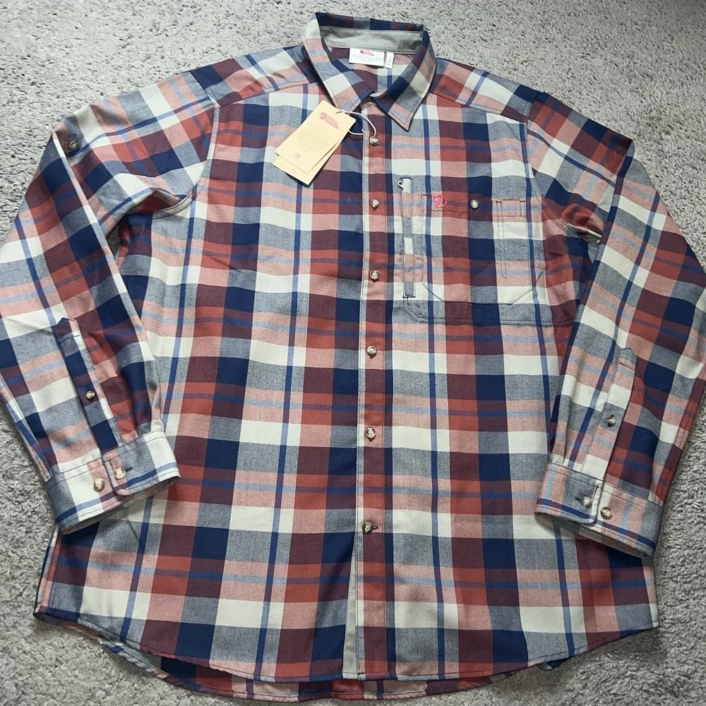 NWT Fjallraven Fjallglim Men's Shirt Autumn Leaf Men 2XL‎
